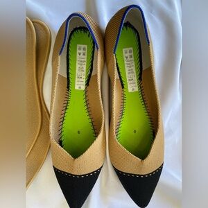 Rothy’s The Point in Camel Captoe Size 10